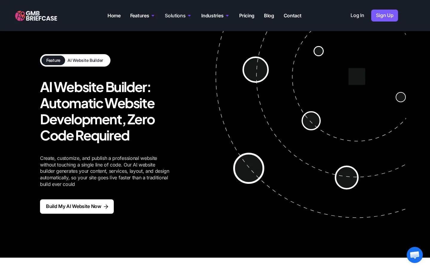 GMB Briefcase - AI Website Builder website homepage