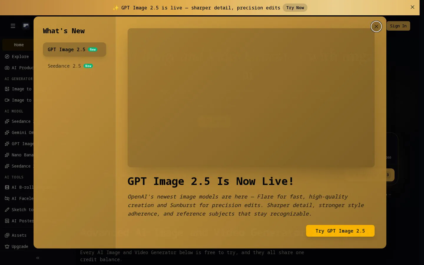 img2.ai website homepage