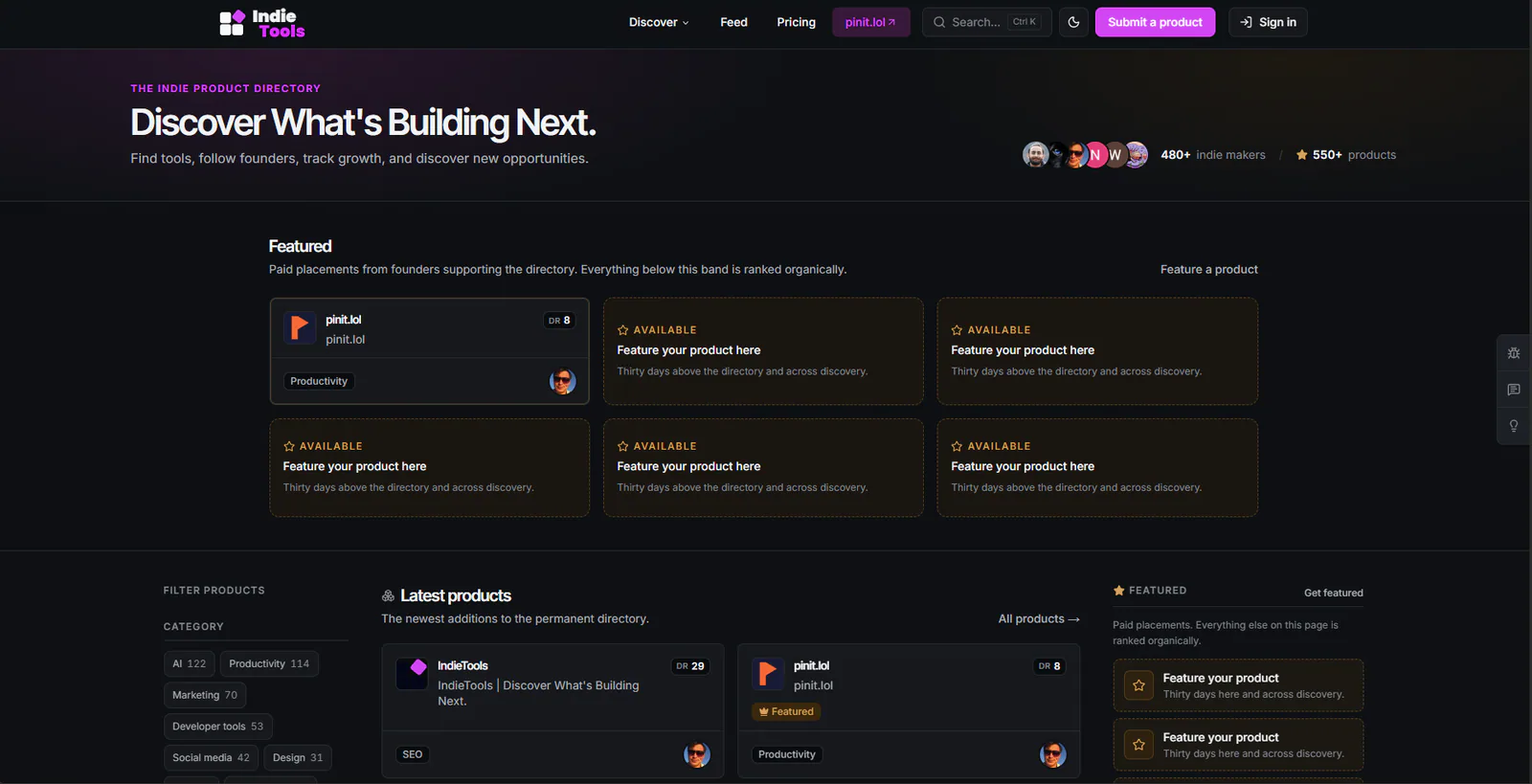 IndieTools Home Page