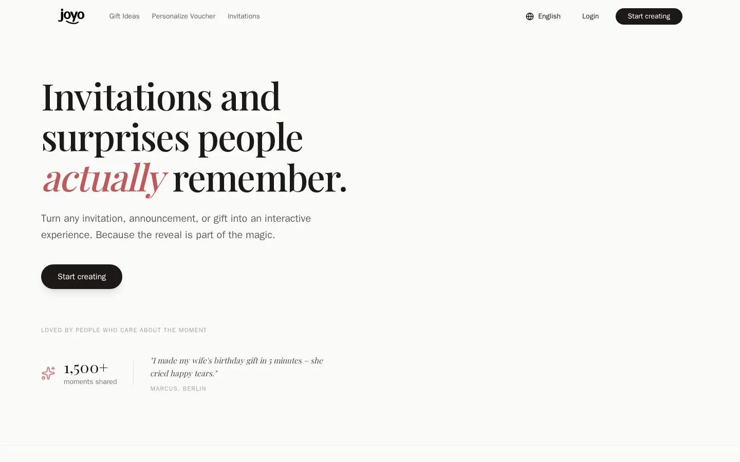 joyo website homepage