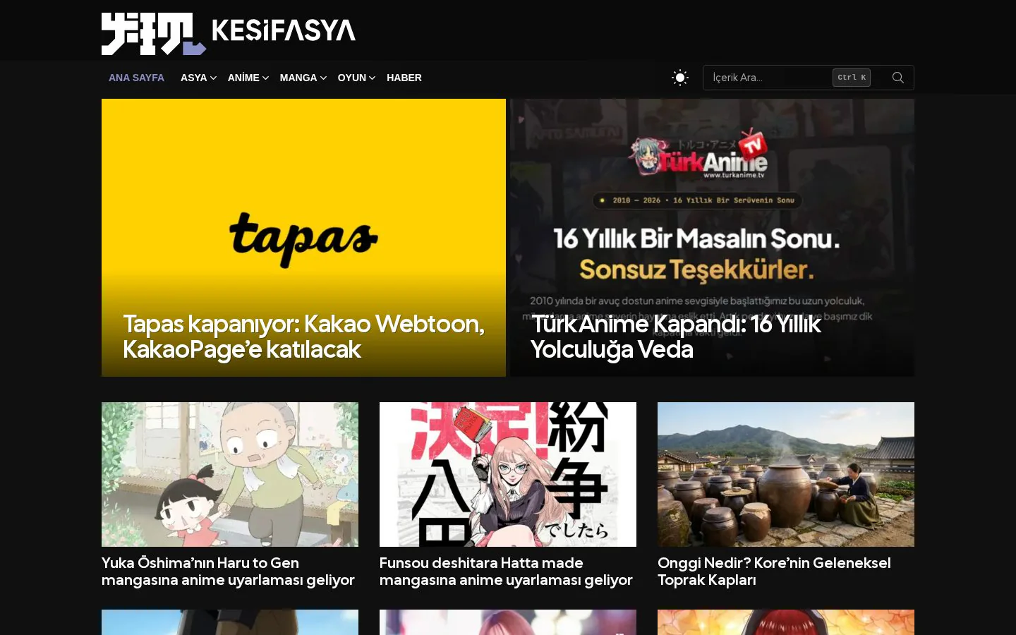 KesifAsya.com website homepage