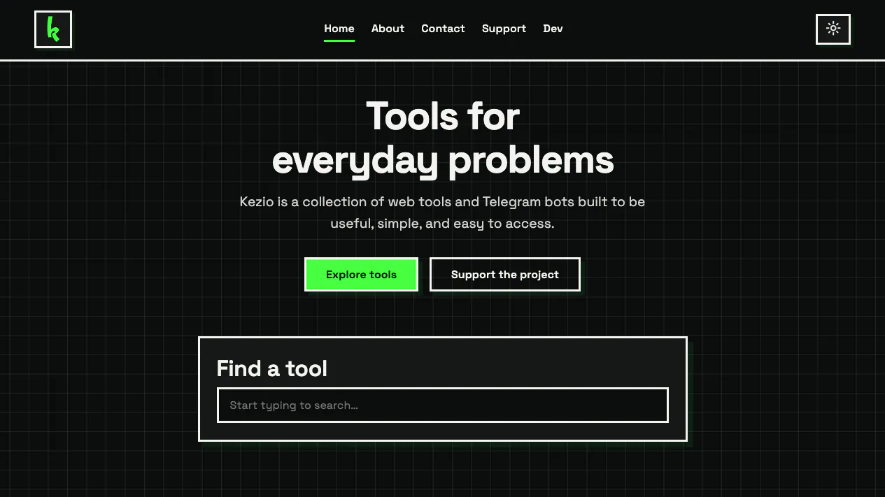 Kezio screenshot on IndieTools