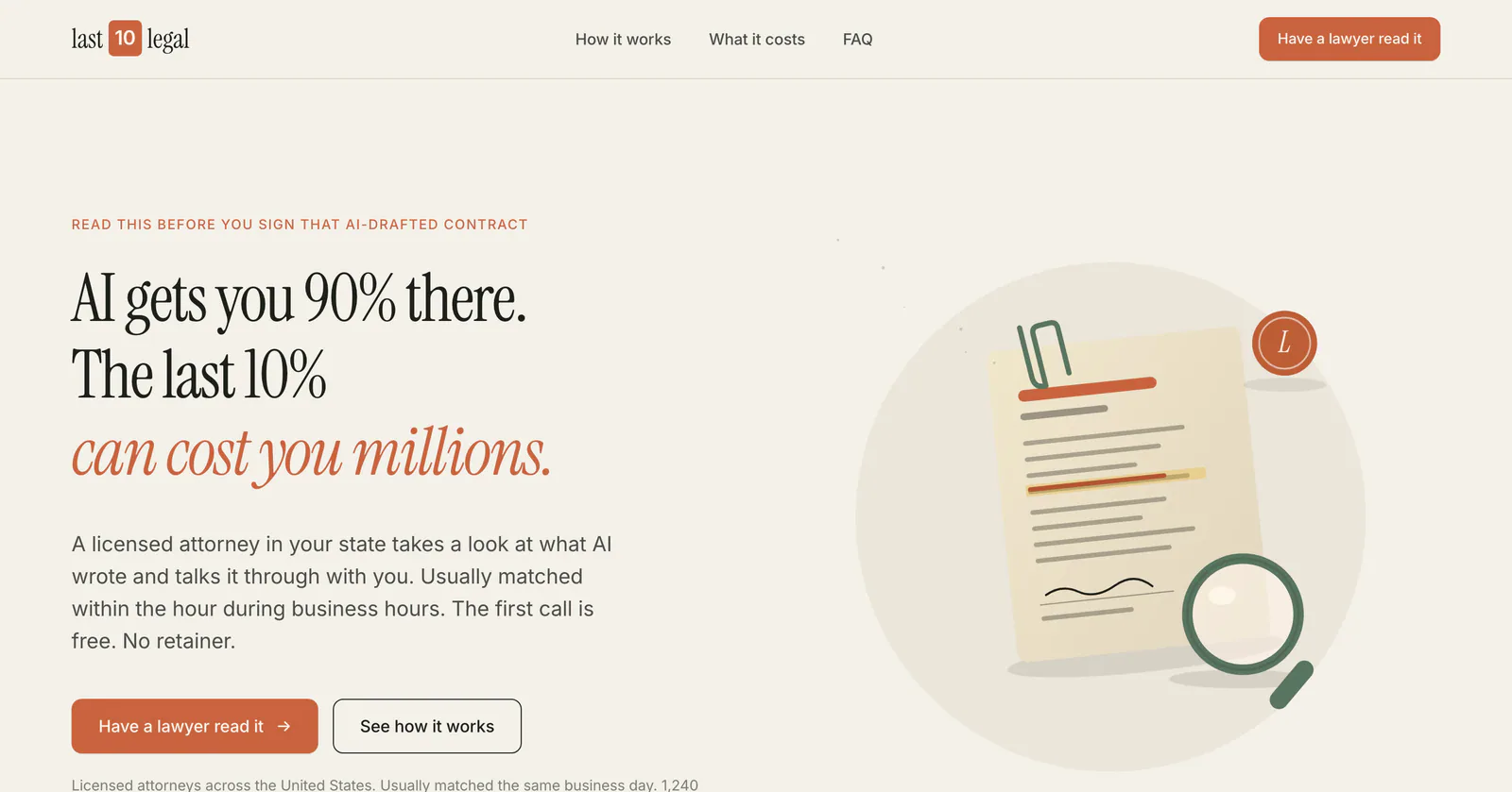 last10legal product screenshot 1