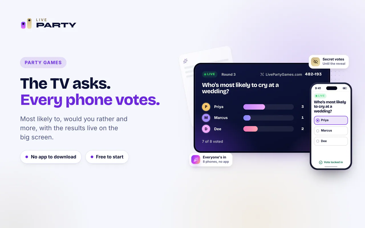 LivePartyGames product screenshot