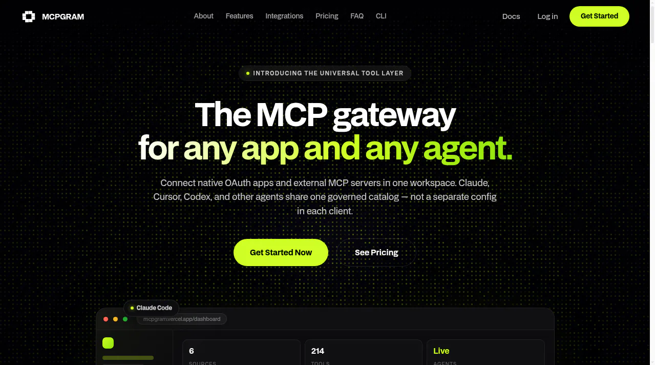 MCPGram product screenshot 1