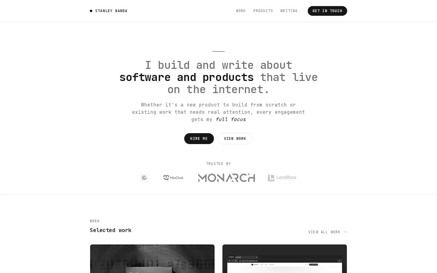 MeniPages website homepage
