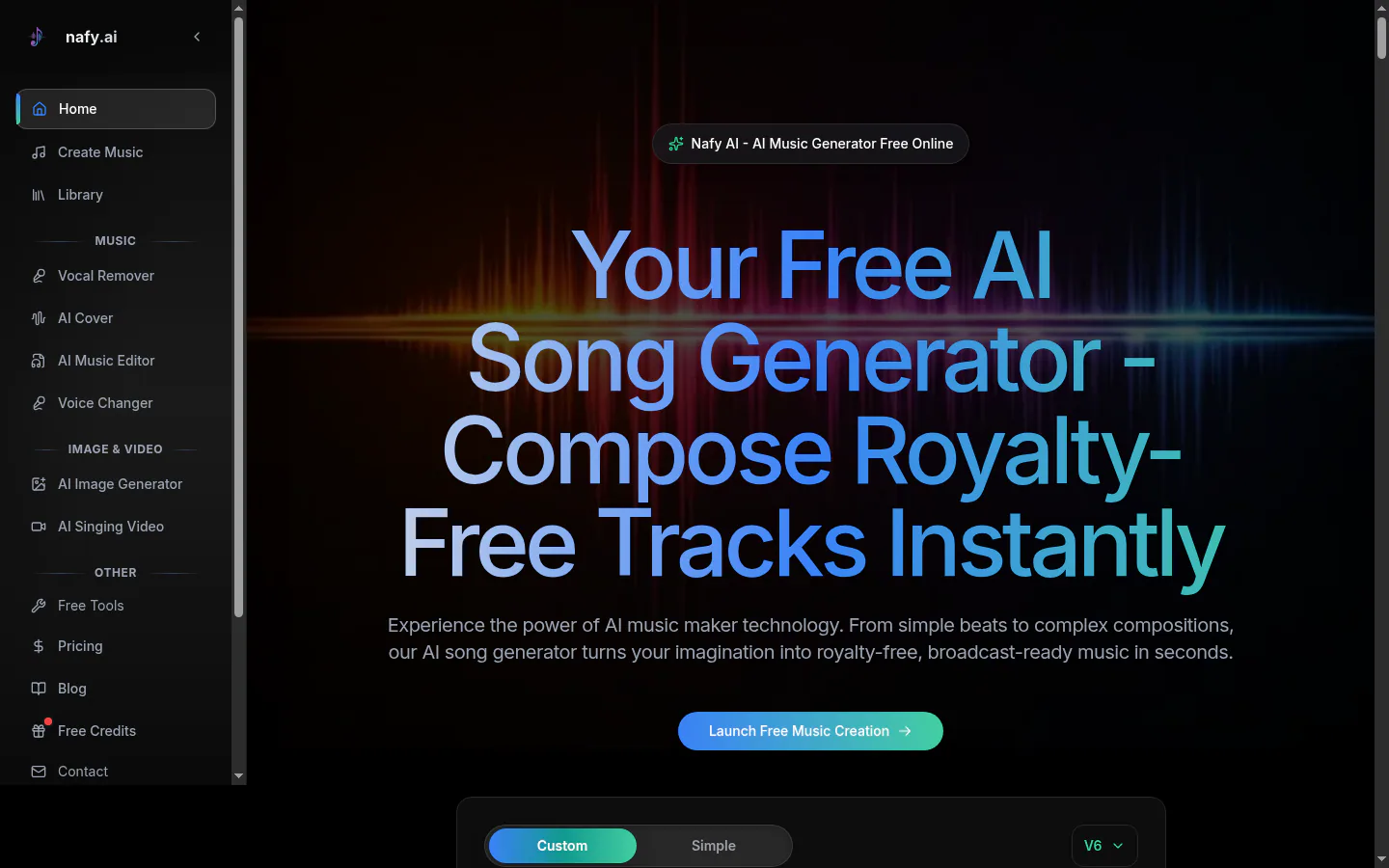 Nafy AI product screenshot