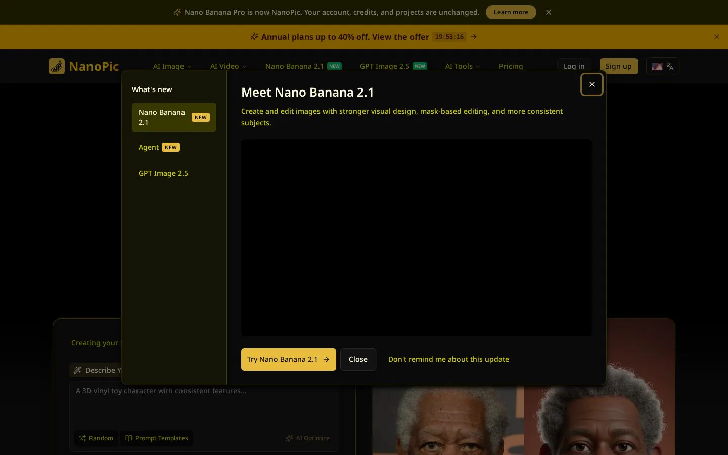 Nano Banana Pro product screenshot
