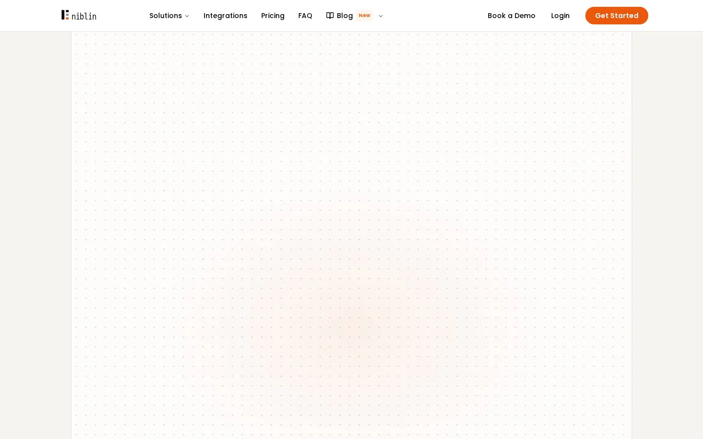 Niblin website homepage