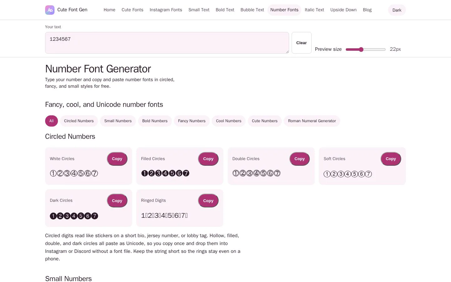 Homepage of cutefontgen.com