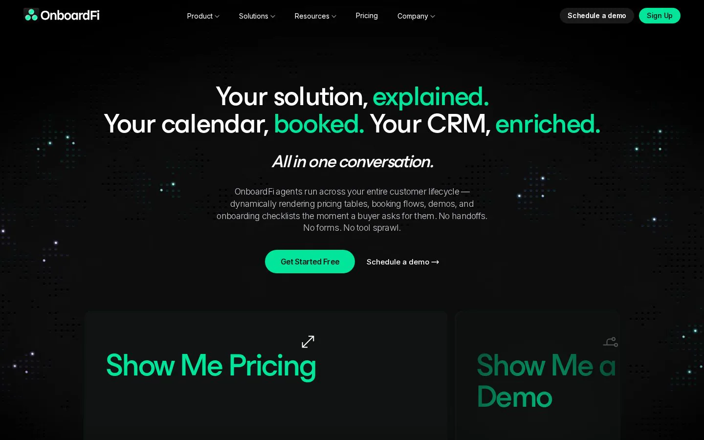 OnboardFi website homepage