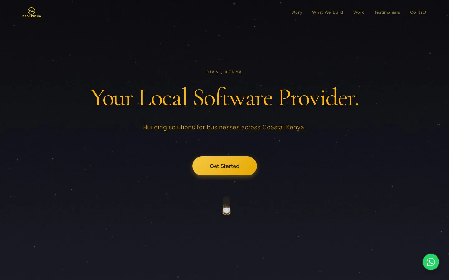 Prolific VA website homepage