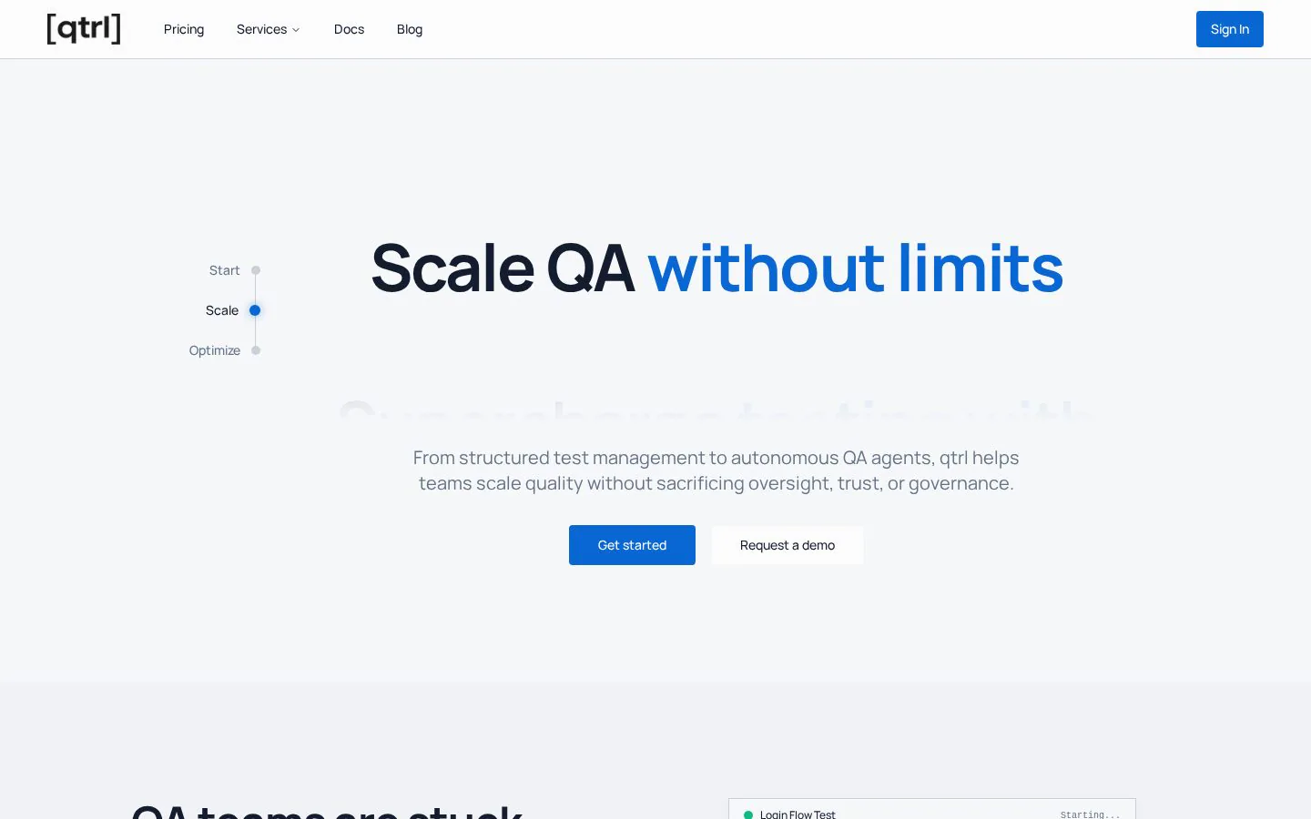 qtrl.ai website homepage