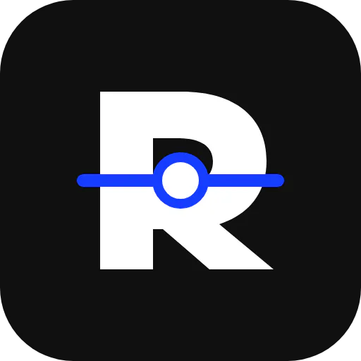 RAUMLENS screenshot showing a black and white icon with a letter R