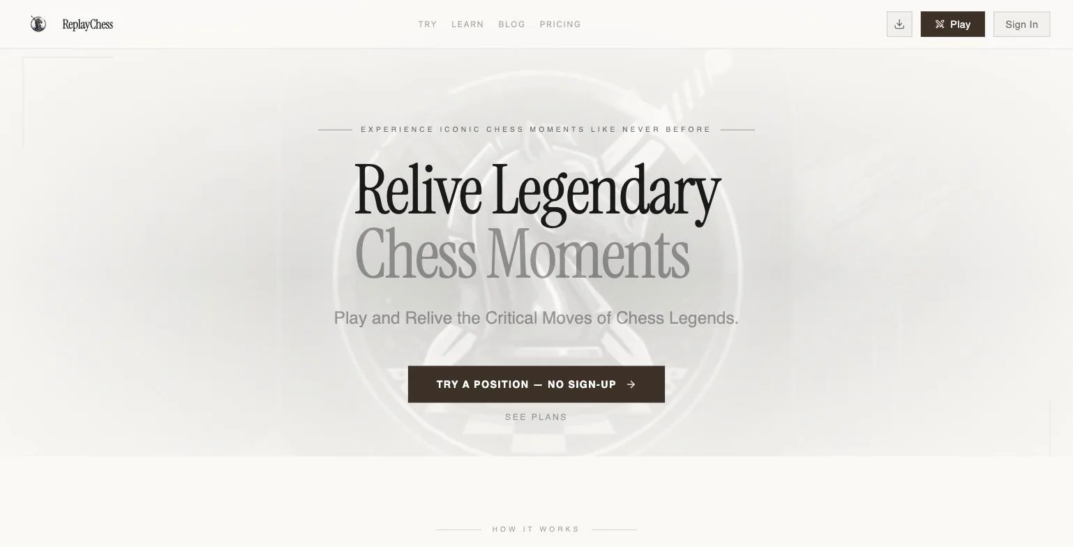 ReplayChess screenshot on IndieTools