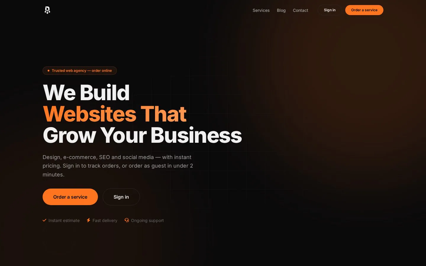 Roadvix website homepage