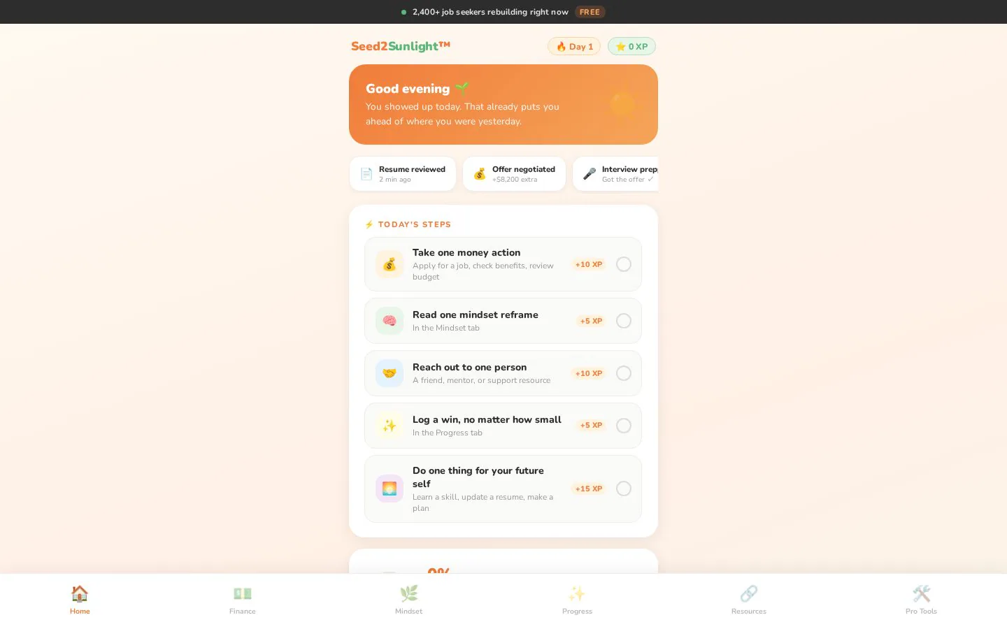 Seed2Sunlight website homepage