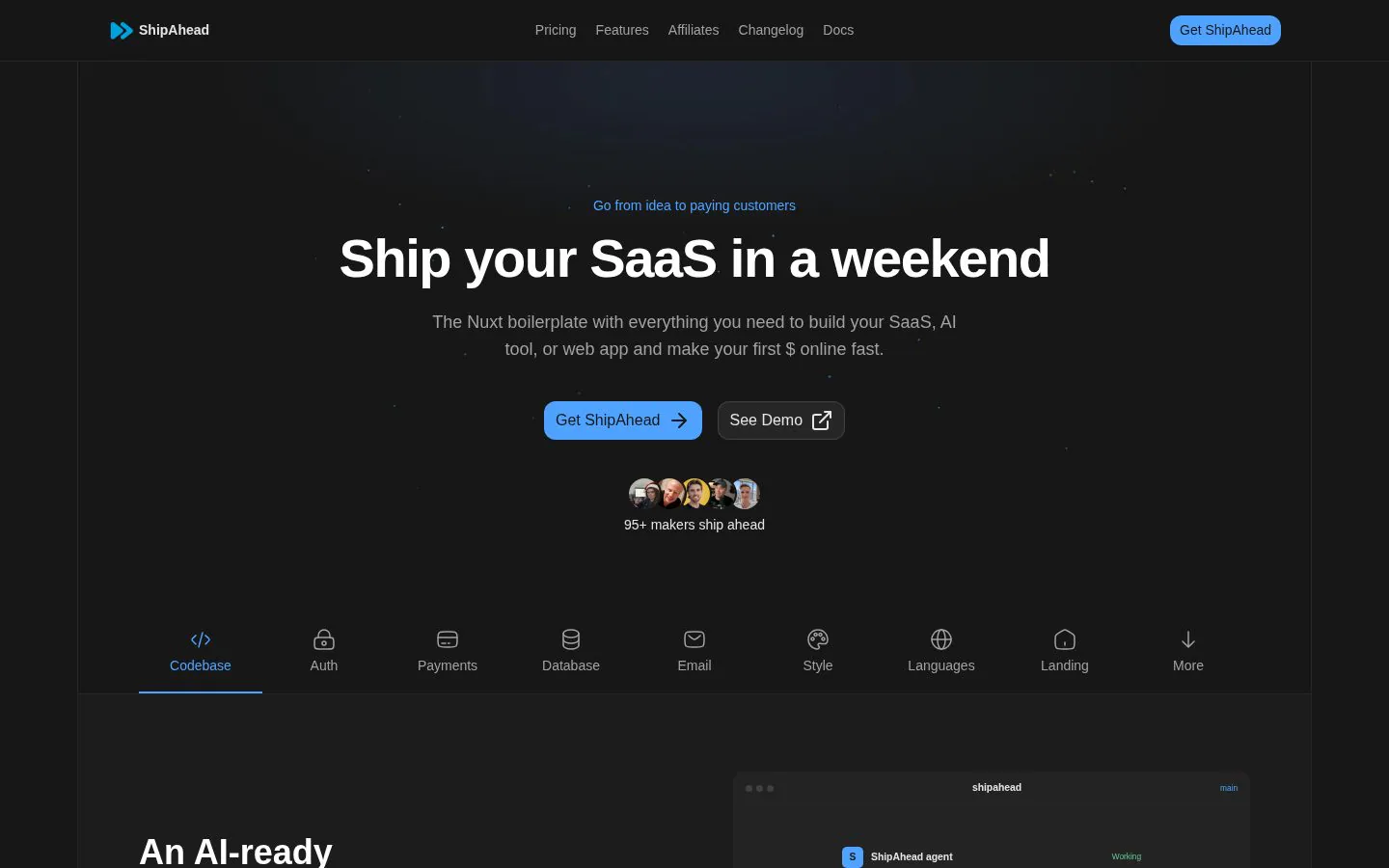 ShipAhead website homepage