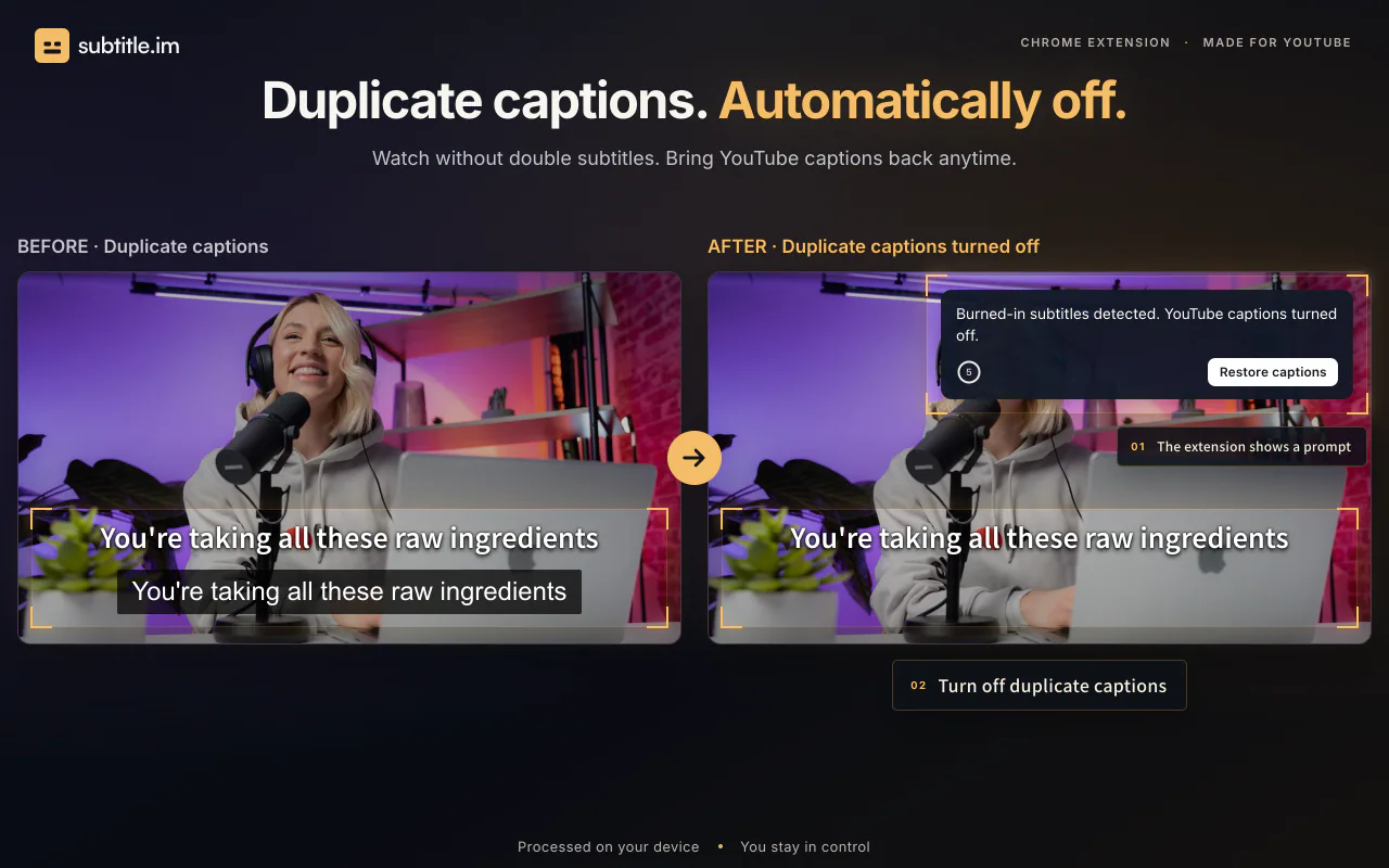 subtitle.im product screenshot