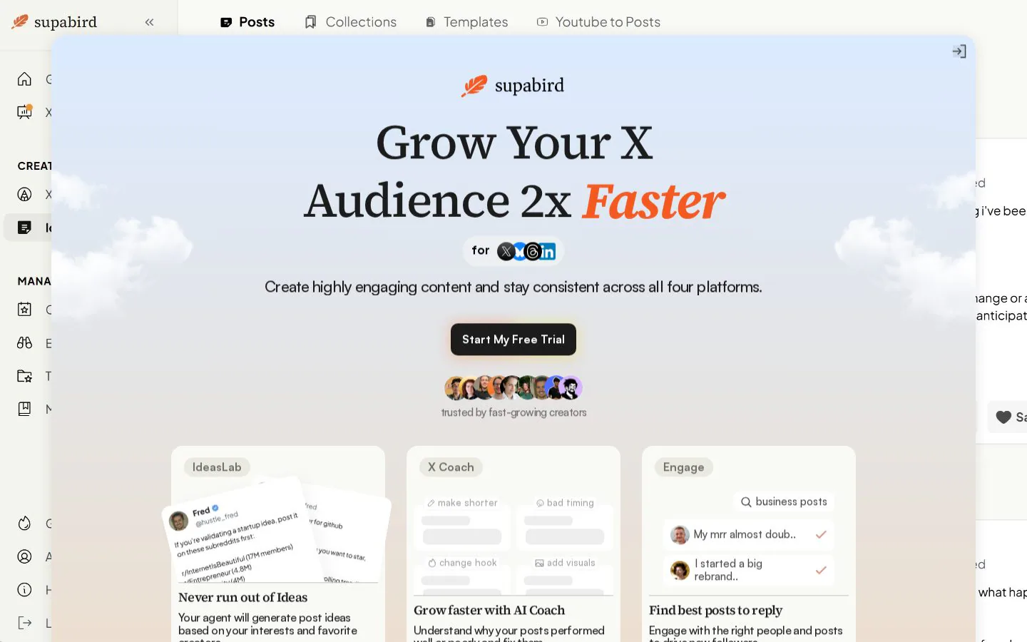 SupaBird website homepage