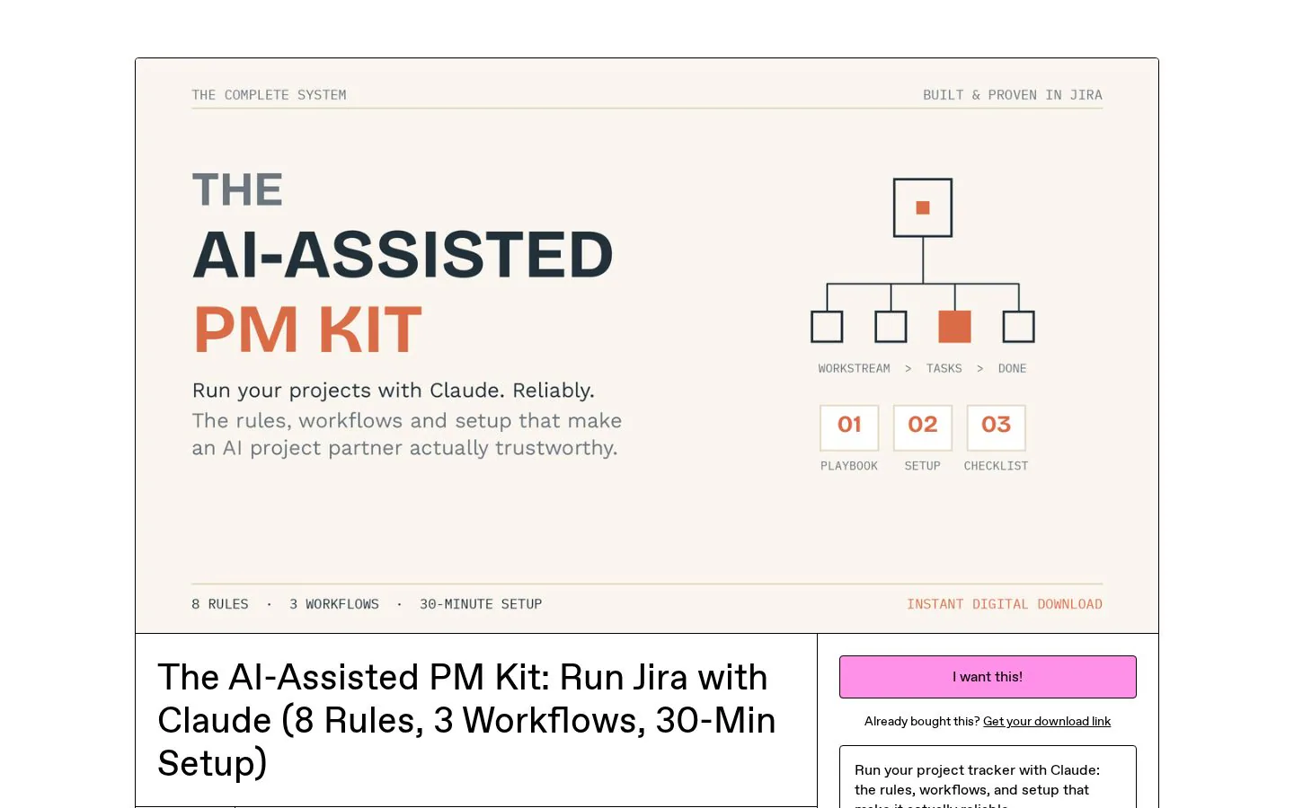 The AI-Assisted PM Kit website homepage