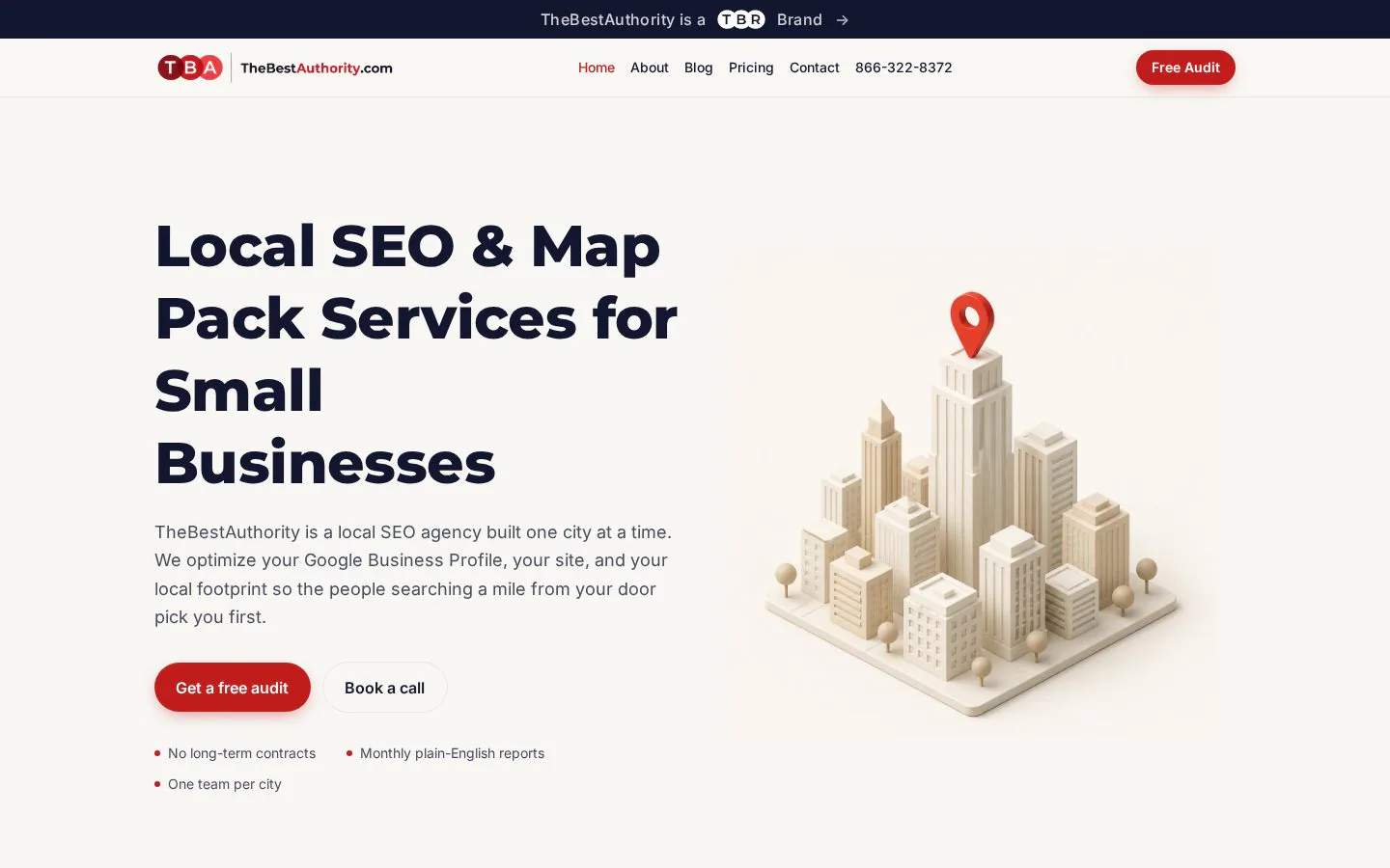 TheBestAuthority website homepage