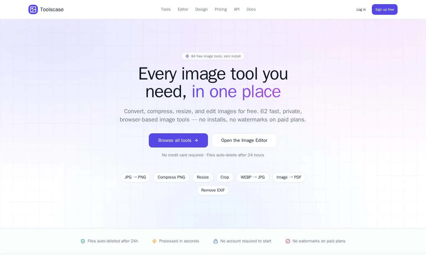 Homepage of image.toolscase.com