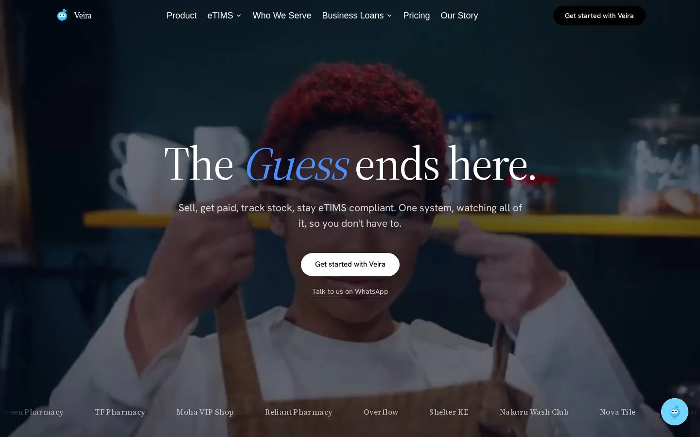 Homepage of veirahq.com