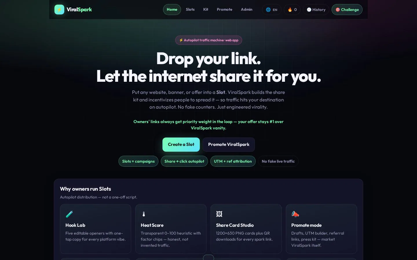 Homepage of viralspark.pages.dev