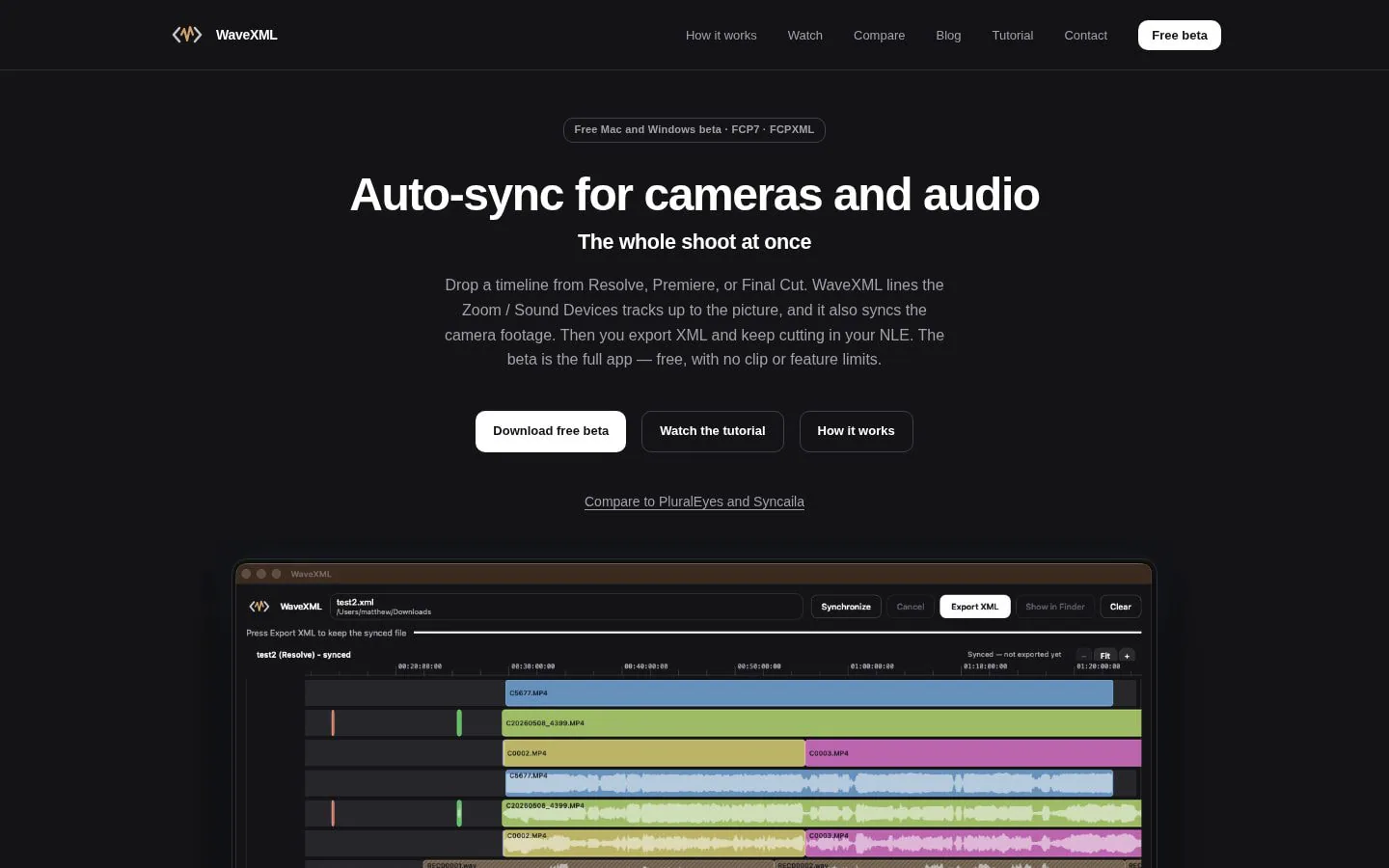 Homepage of wavexml.com