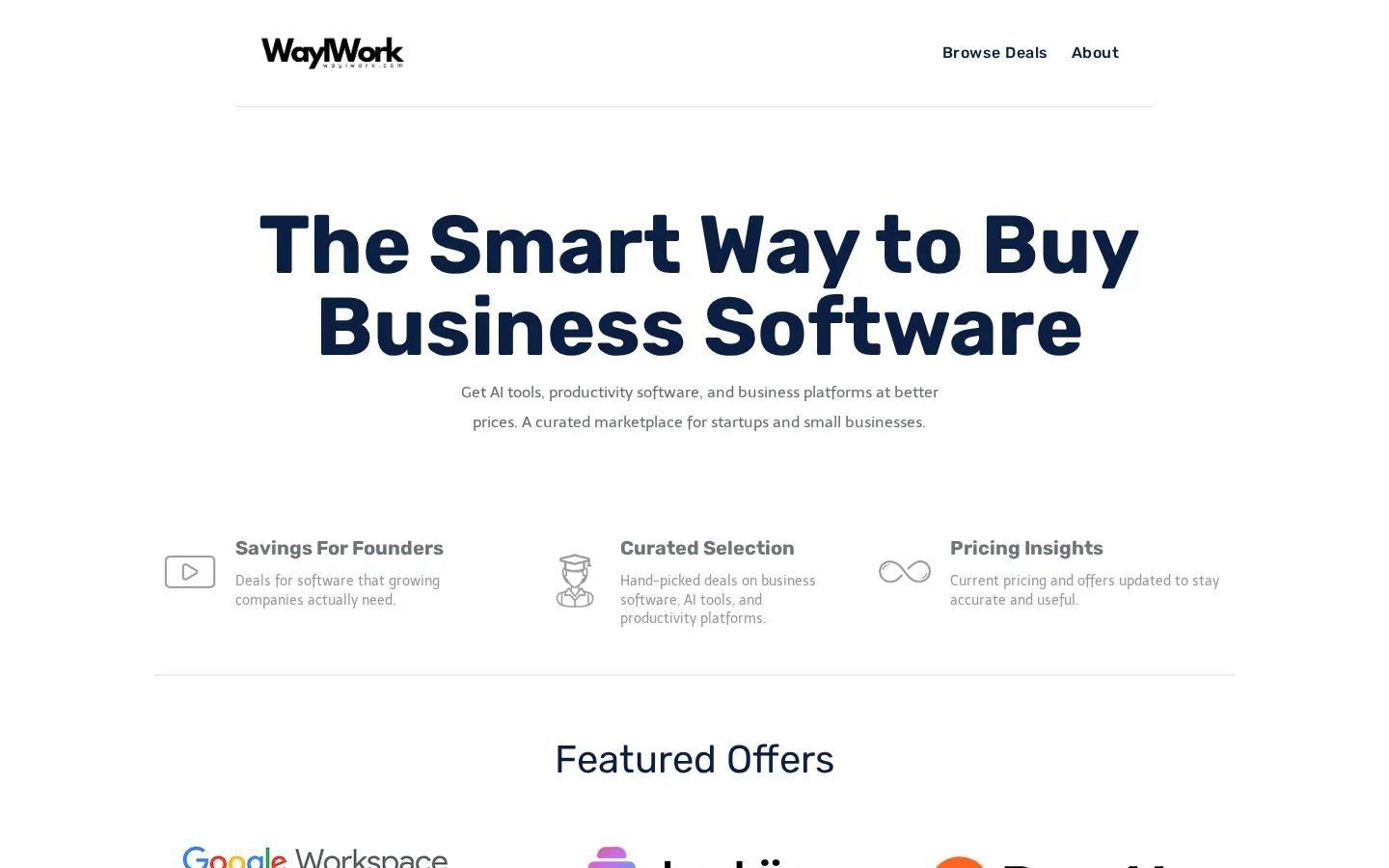 WayIWork website homepage
