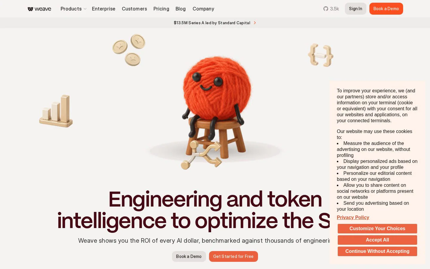 Homepage of weaveos.com
