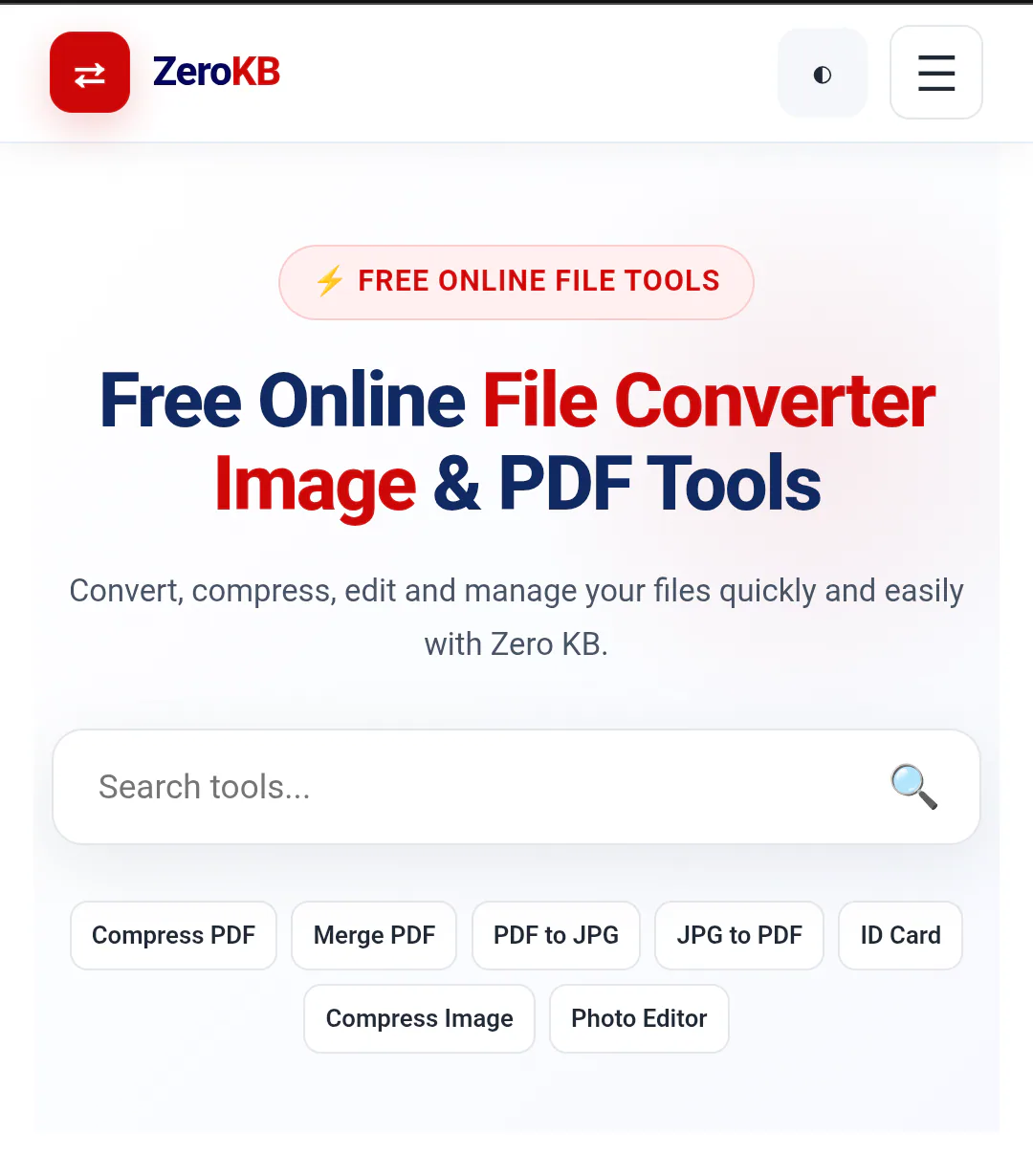 A screenshot of a website with the words Free Online File Converter.